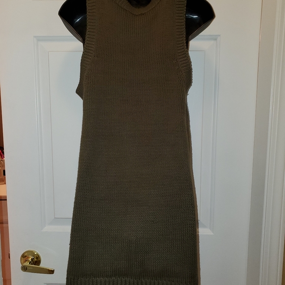 Sweater olive green knit - Picture 2 of 4